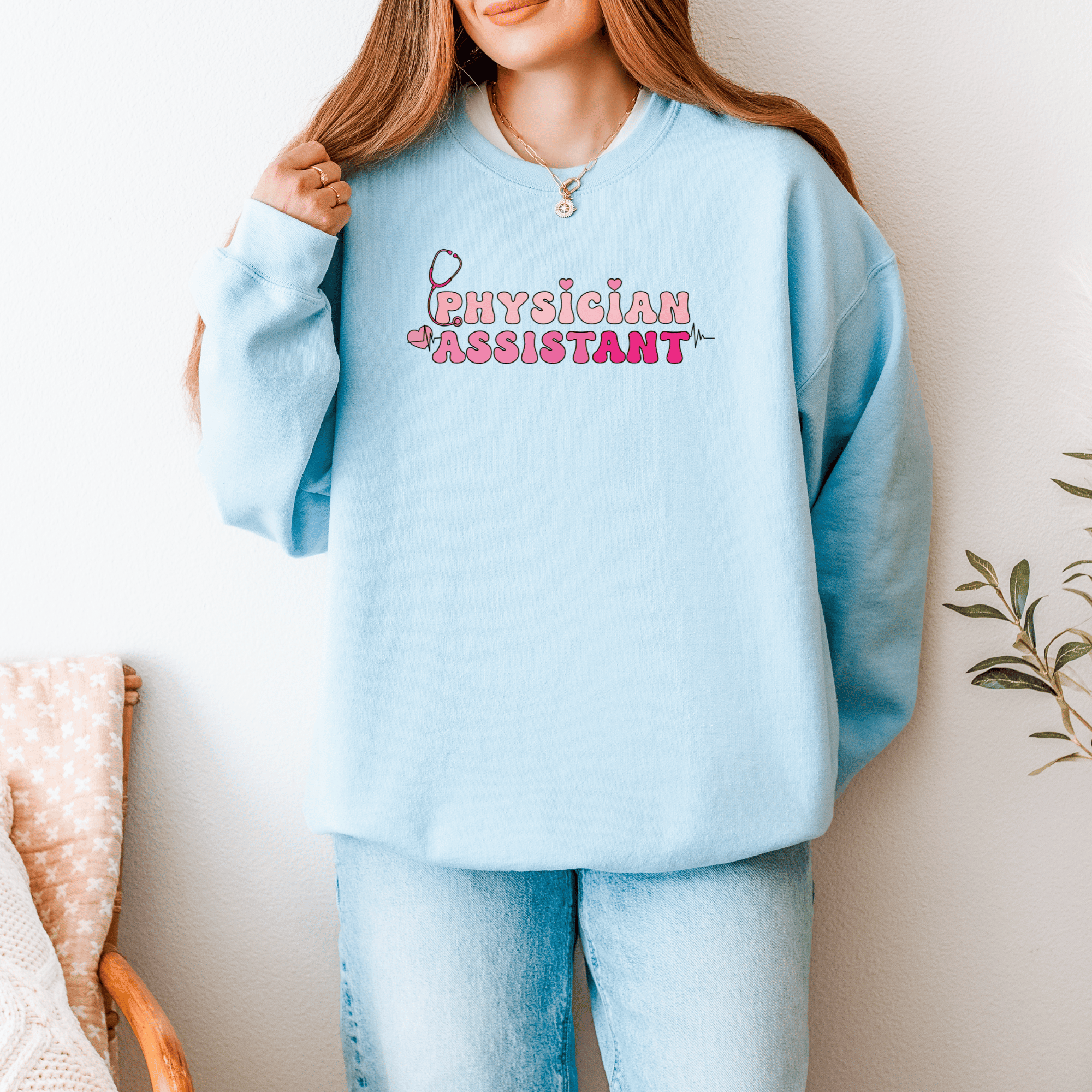Pink Physician Assistant Crewneck