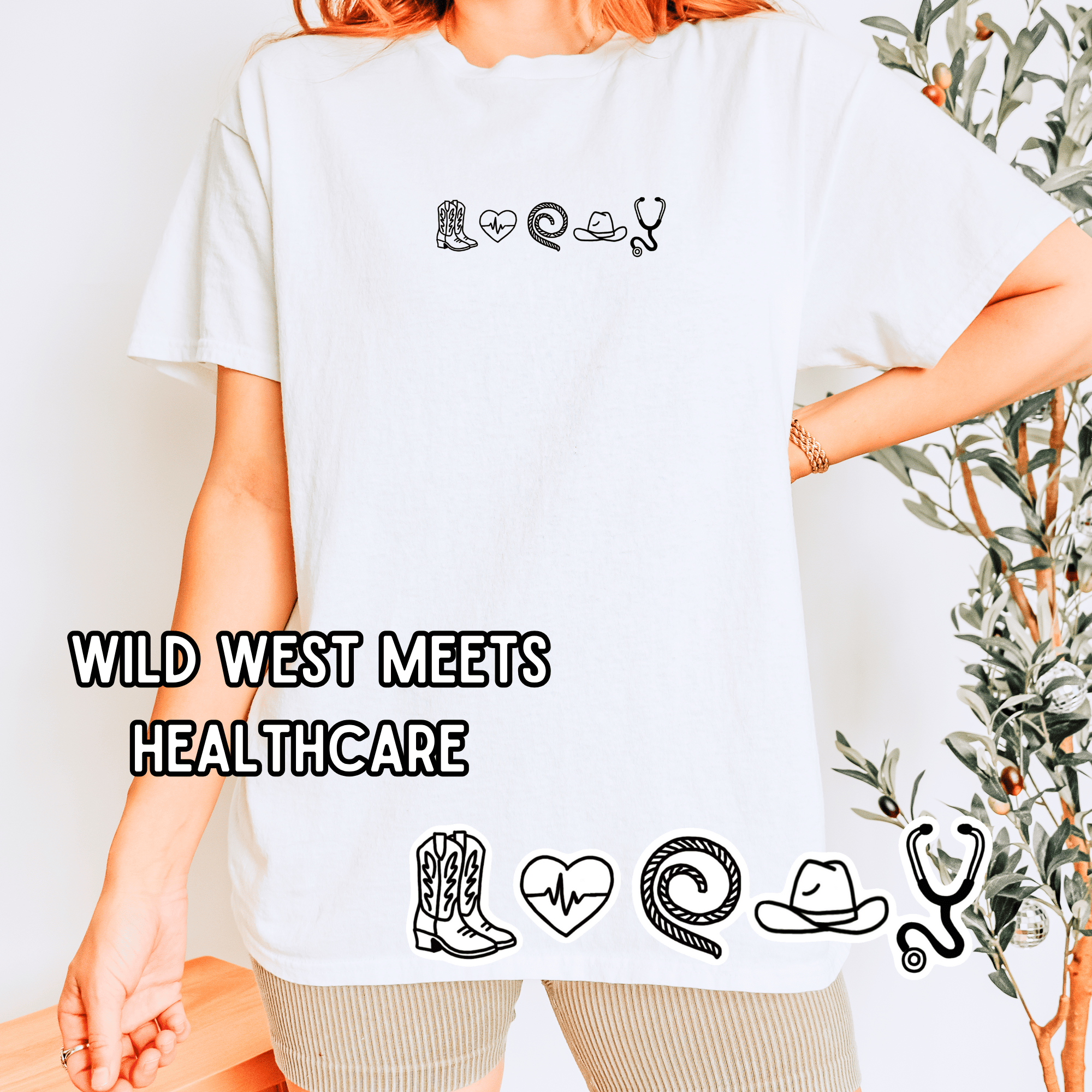 Wild West Meets Healthcare Tee