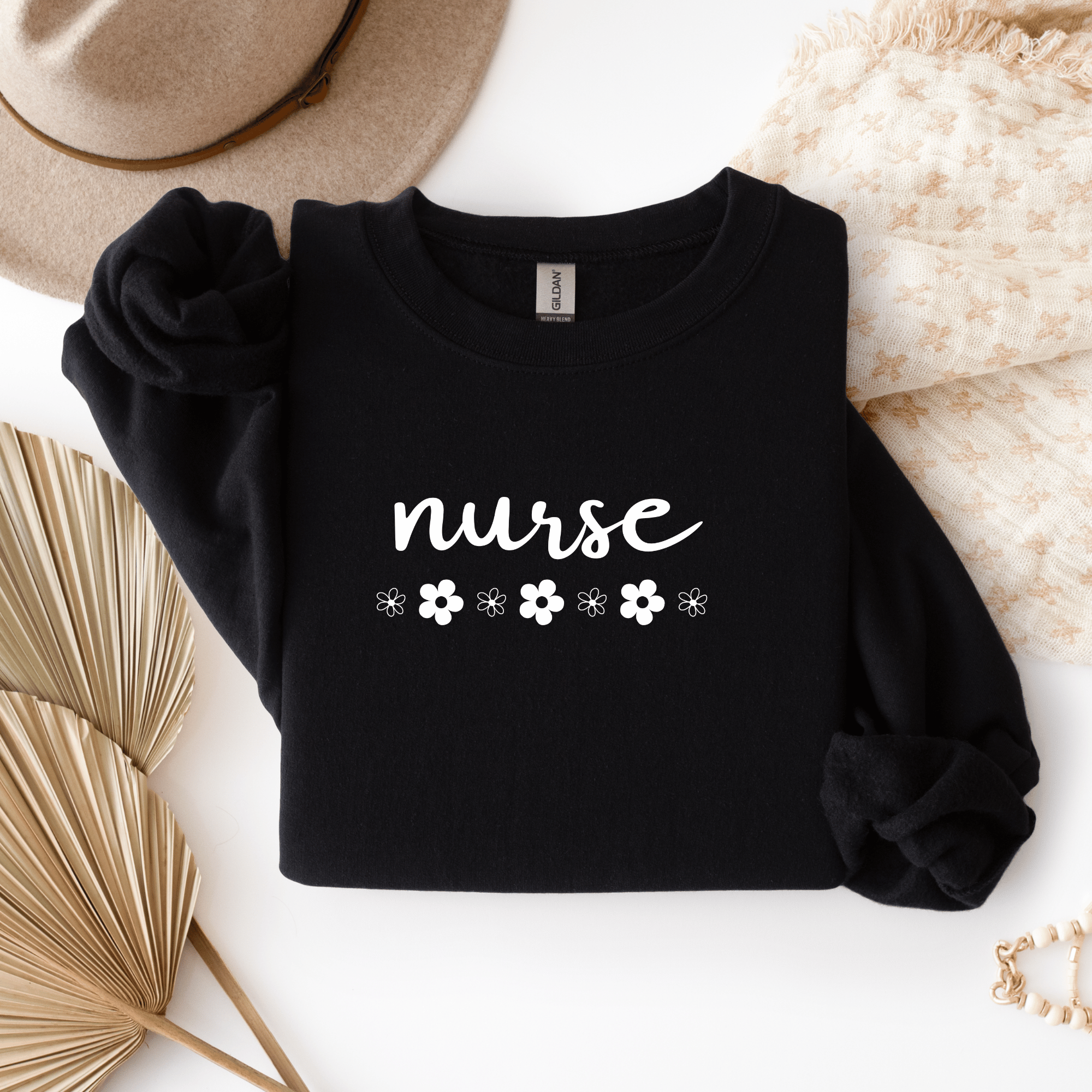 Nurse Flower Crewneck