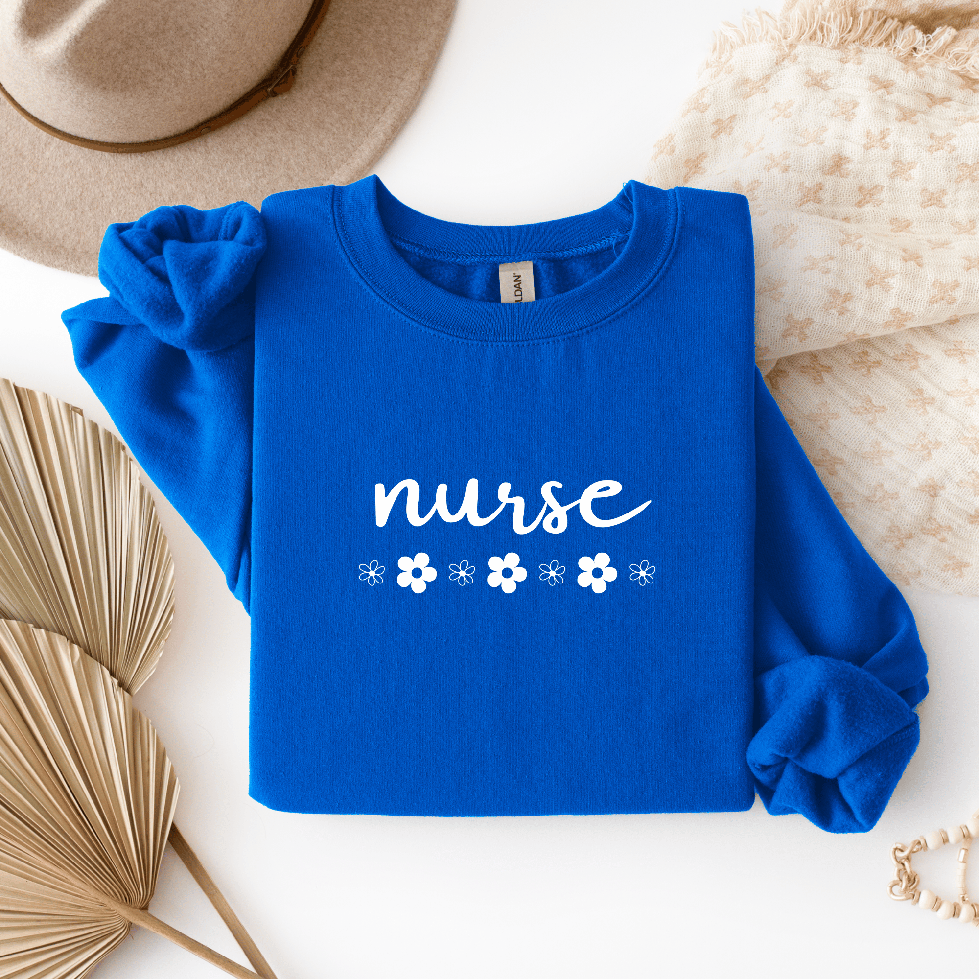 Nurse Flower Crewneck