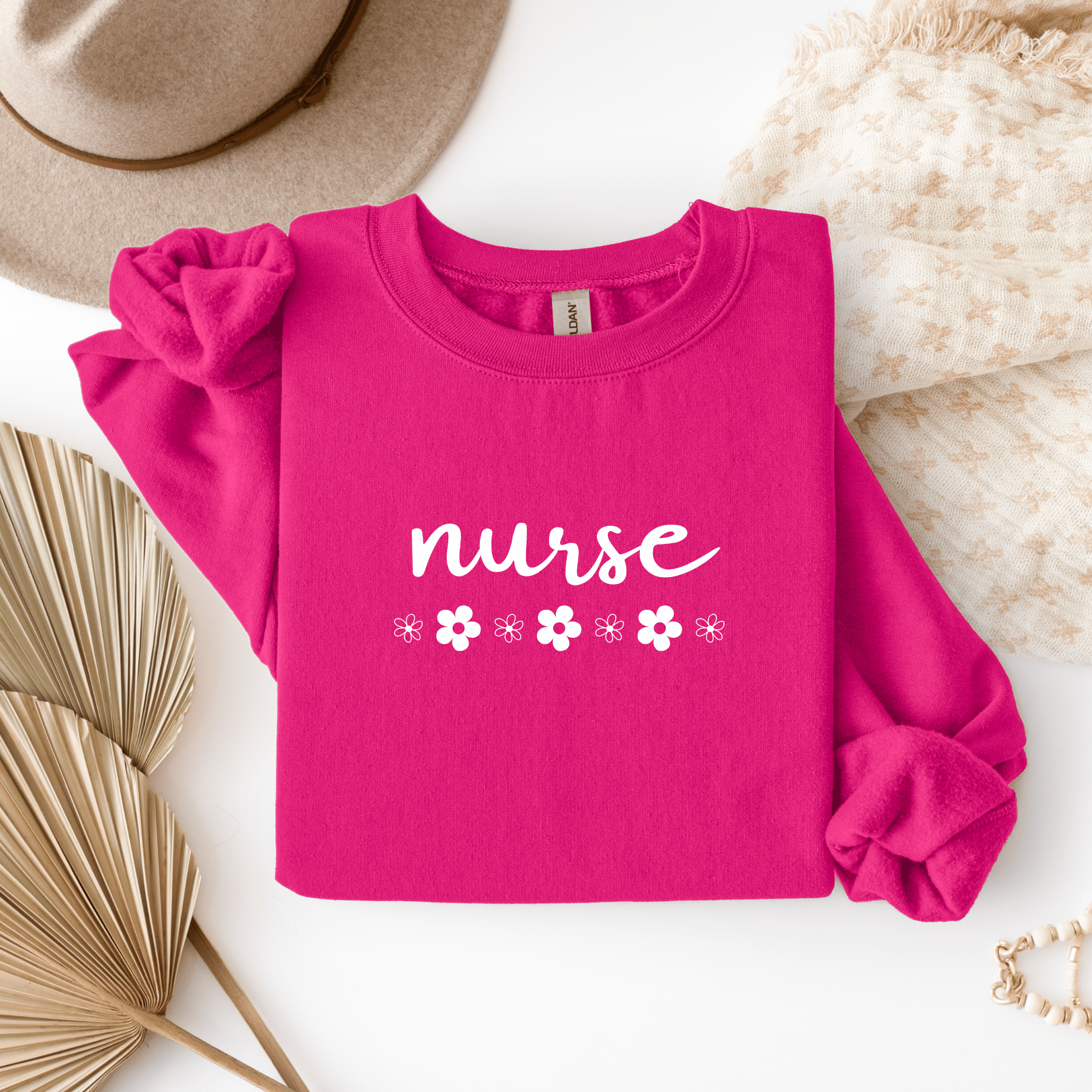 Nurse Flower Crewneck